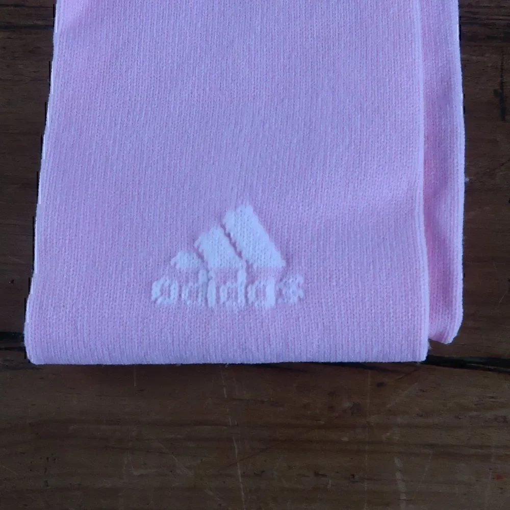 ADIDAS PINK KNEE SOCKS FOR SOCCER POWERLIFTING SIZE 5-9 SHOE SIZE SMALL NWOT